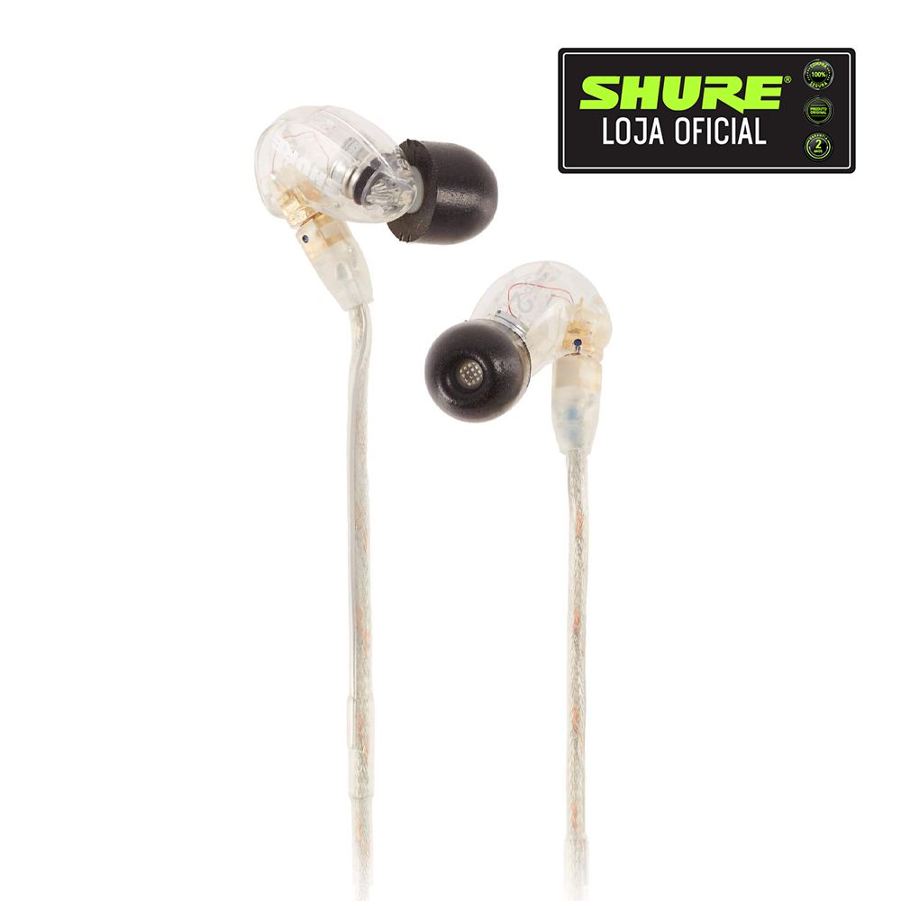 Fone de Ouvido In Ear Shure SE215-CL Clear - AudioDriver