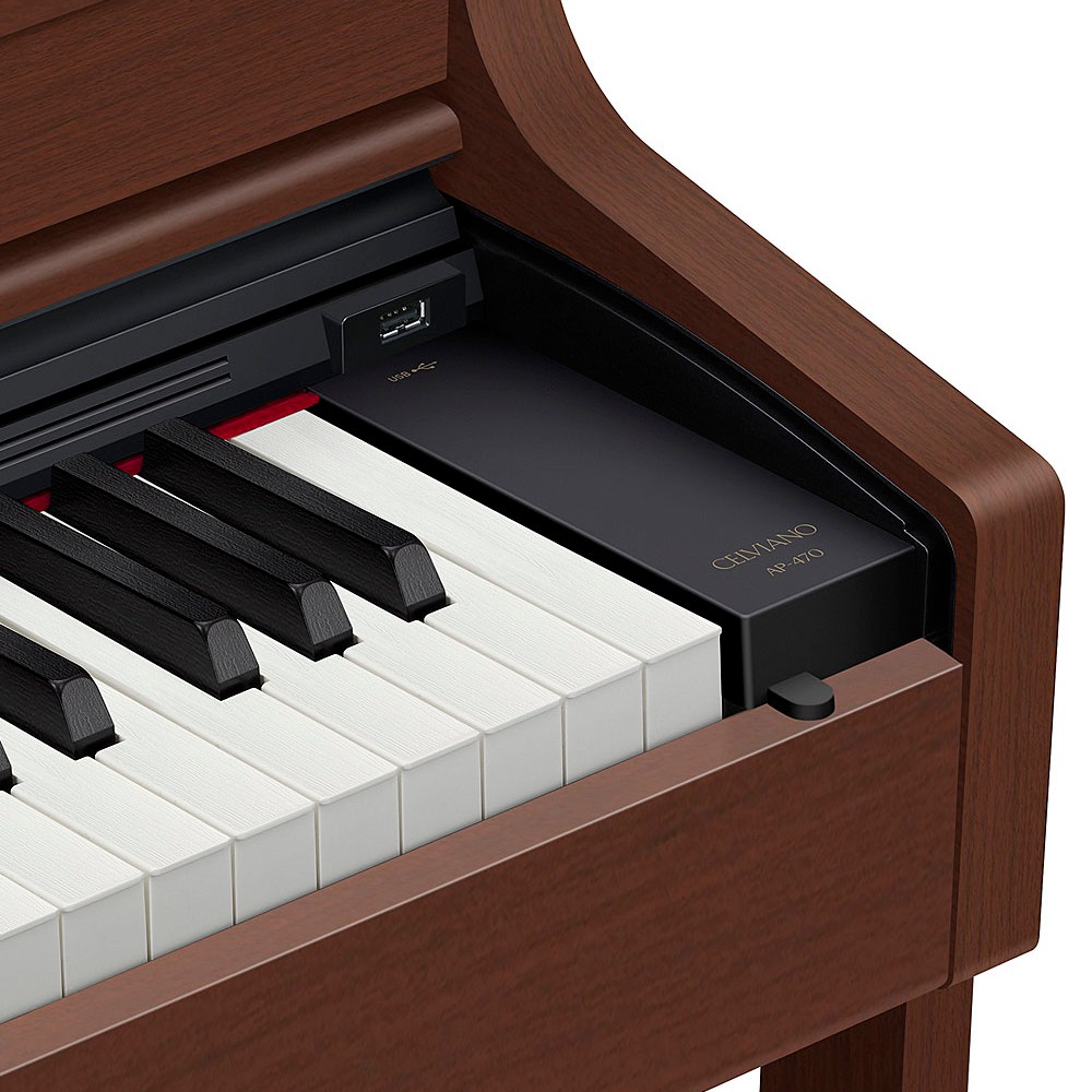 Piano Digital 88 Teclas Marrom Casio Celviano AP-470 - AudioDriver