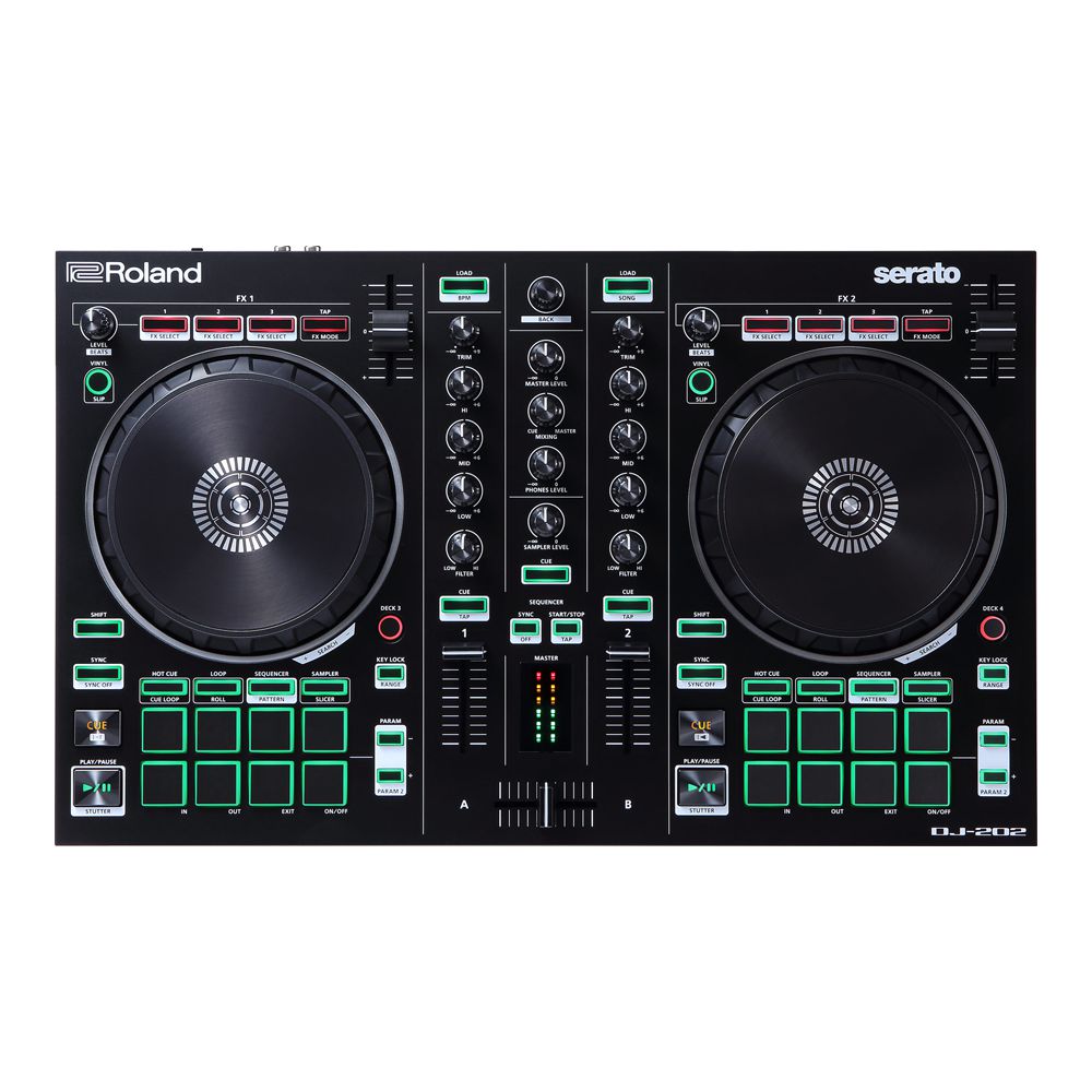 DJ機材 Roland DJ-202 Controladora para DJ 4 Canais Roland DJ-202 | Roland Store