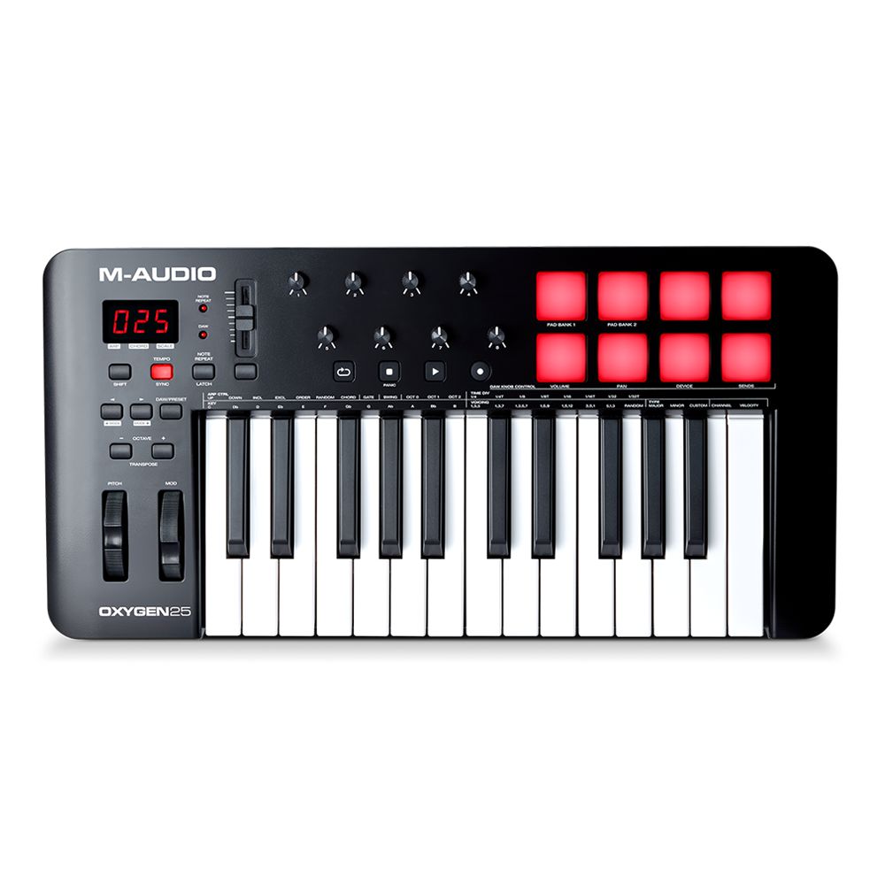 Teclado Controlador 25 Teclas M-Audio Oxygen 25 MK V USB MIDI
