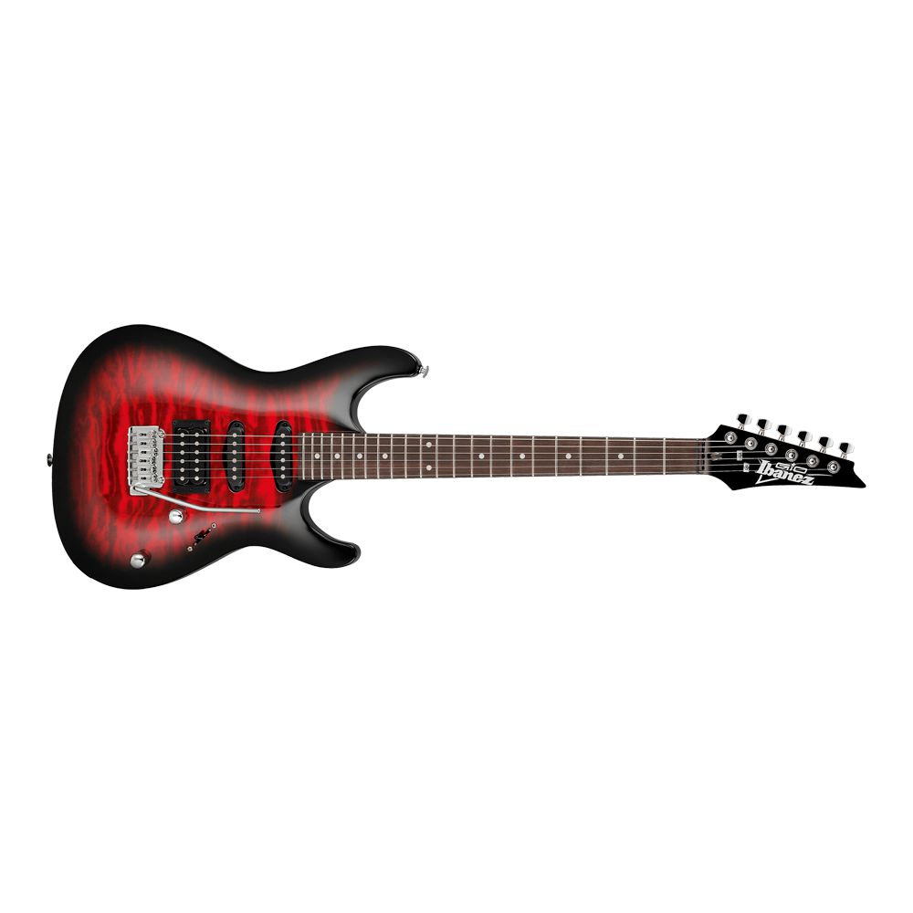 Guitarra Super Strato Ibanez SA GIO GSA60QA TRB Transparent