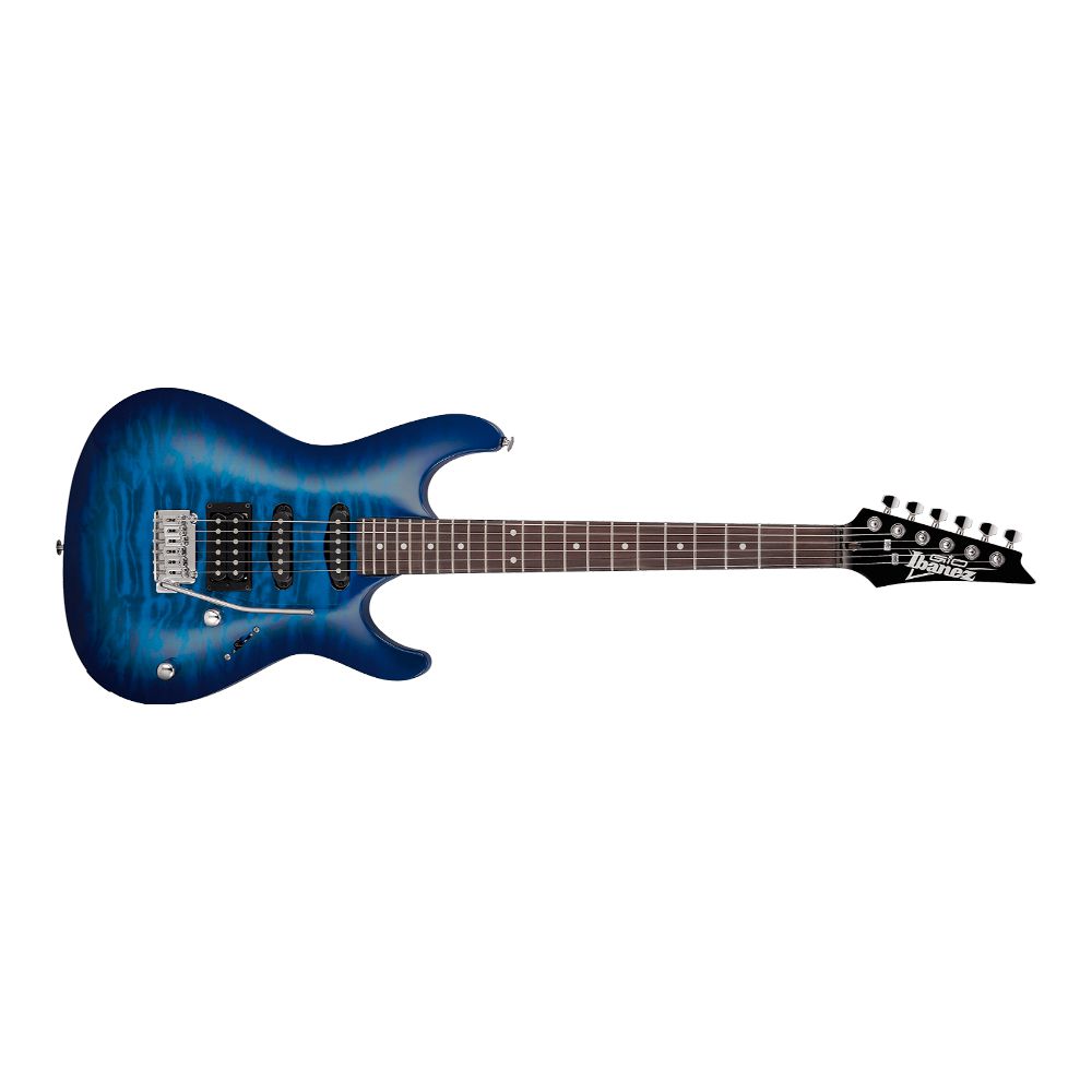 Guitarra Super Strato Ibanez SA GIO GSA60QA TBB Transparent Blue