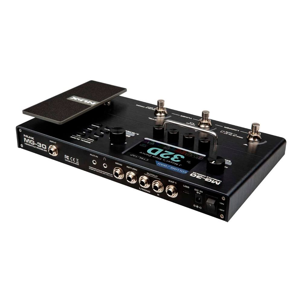 Pedaleira Multi Efeitos NUX MG-30 com Impulse Response