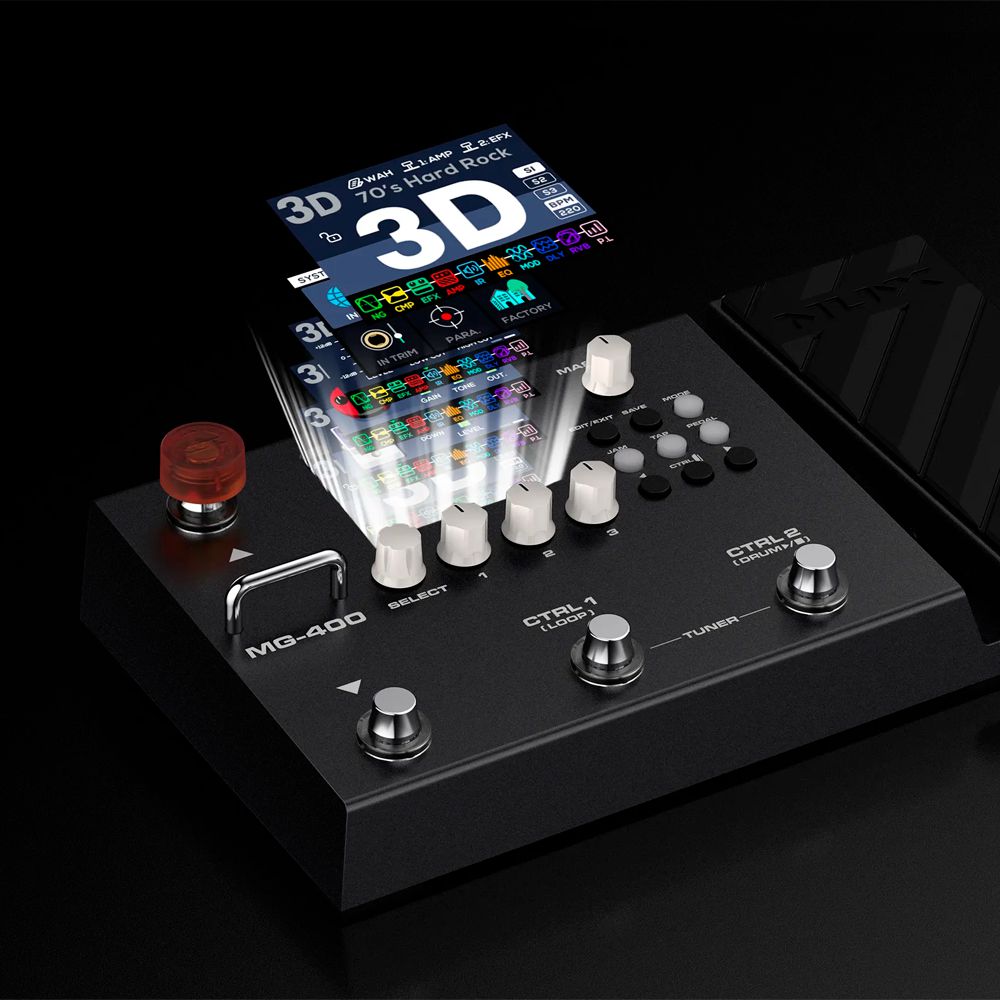 Pedaleira Multi Efeitos NUX MG-400 com Impulse Response