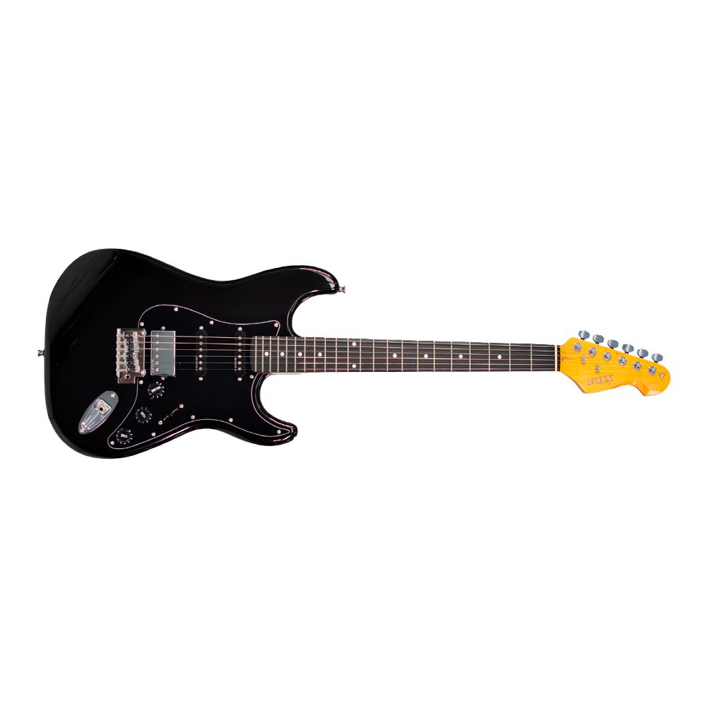 Guitarra Strato HSS Alnico 5 PHX ST-H ALV BK Black - AudioDriver