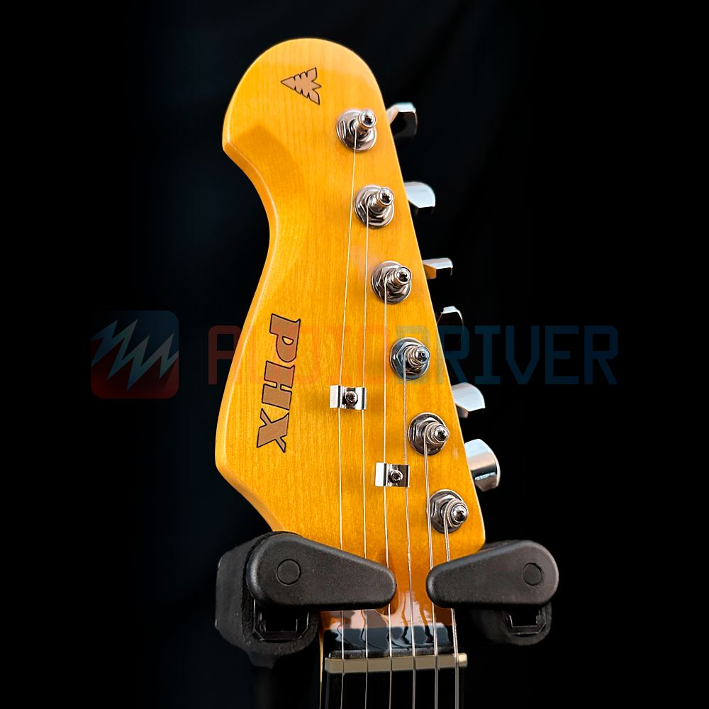 Guitarra Canhoto Strato Humbucker Alnico PHX ST-H ALV Preta