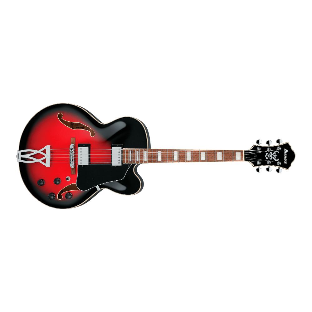 Guitarra Semi Acústica Ibanez AF75 TRS Transparent Red Burst