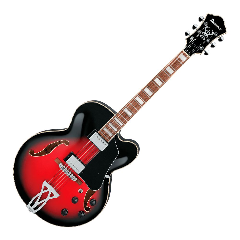 Guitarra Semi Acústica Ibanez AF75 TRS Transparent Red Burst