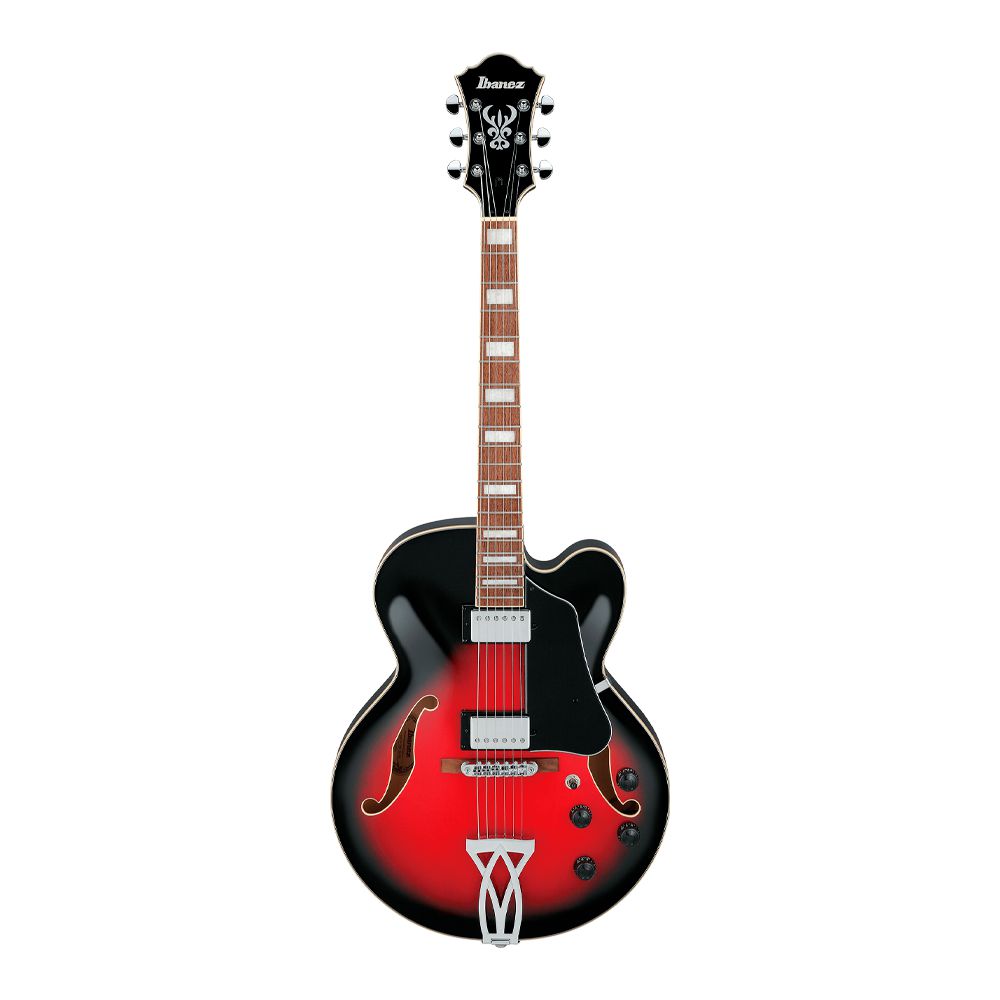 Guitarra Semi Acústica Ibanez AF75 TRS Transparent Red Burst