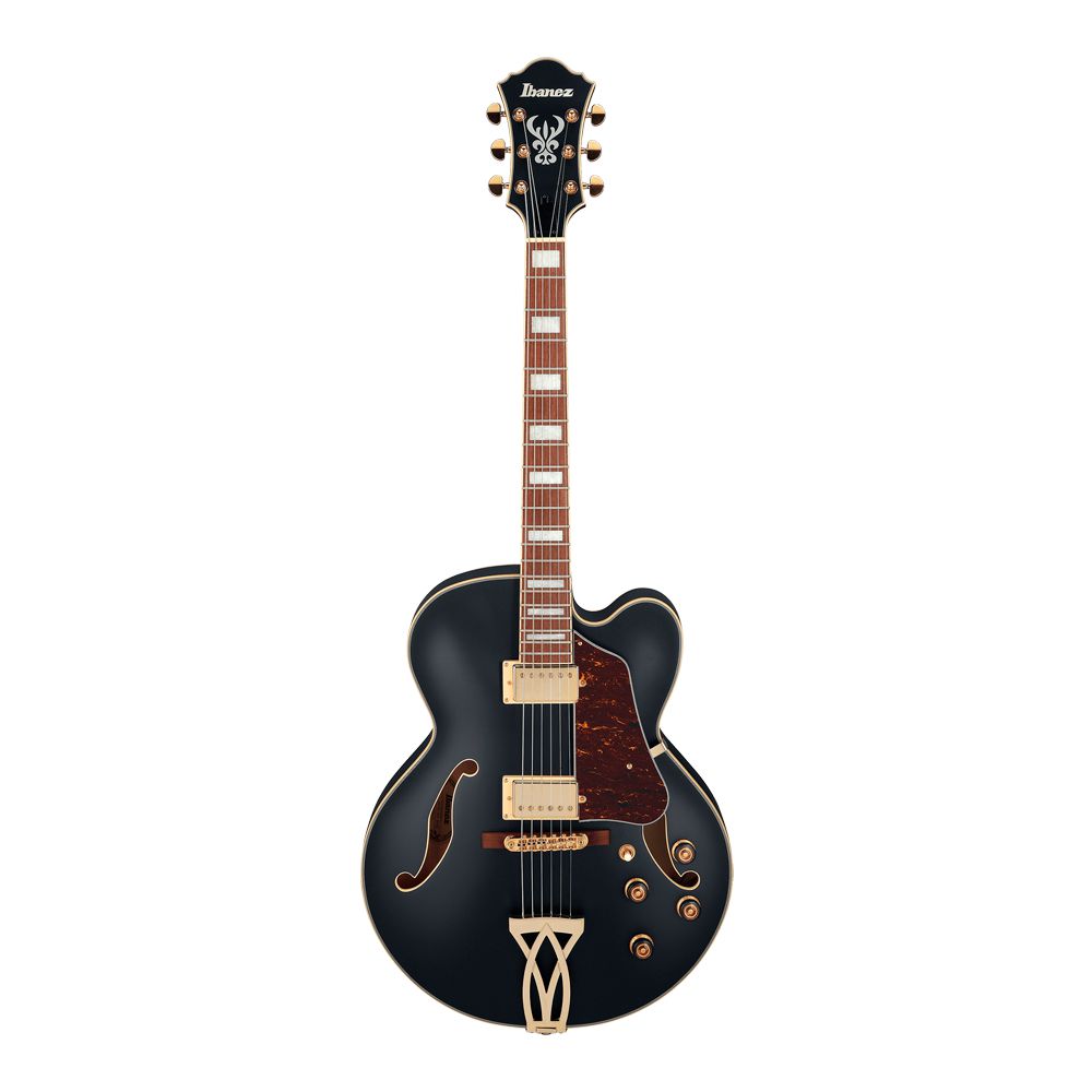 Guitarra Semi Acústica Ibanez AF75G BKF Black Flat - AudioDriver