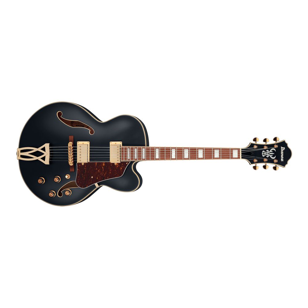 Guitarra Semi Acústica Ibanez AF75G BKF Black Flat - AudioDriver