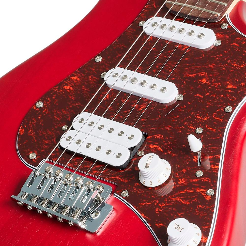 Guitarra Strato HSS Cort G110 Open Pore Black Cherry - AudioDriver