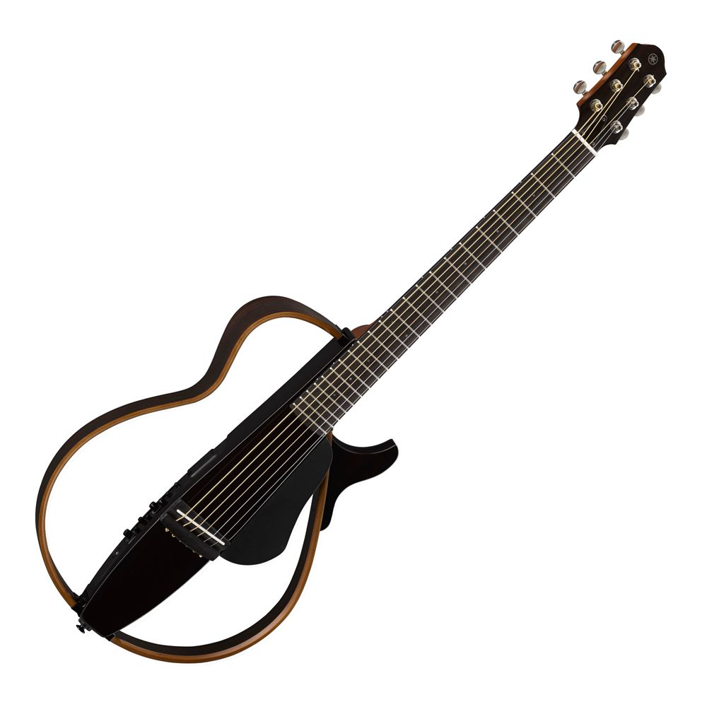 結婚祝い Aço Elétrico Silent Violão Yamaha Black Translucent SL200S ギター