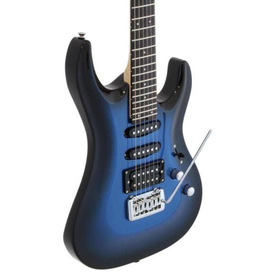 Guitarra Super Strato HSS Aria Pro II MAC-STD Metallic Blue Shade -  AudioDriver Instrumentos Musicais e Acessórios