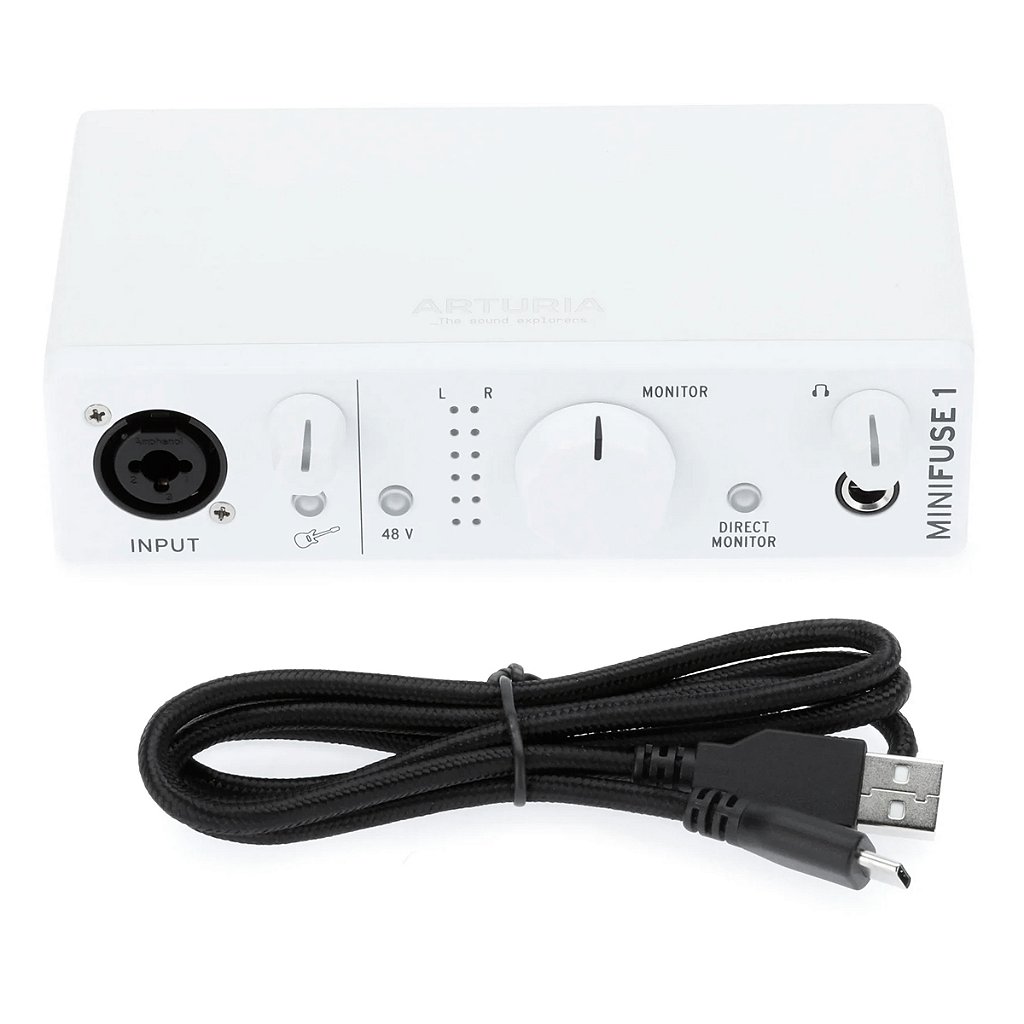 Interface de Áudio Arturia MiniFuse 1 Branca: Compacta e de Alta