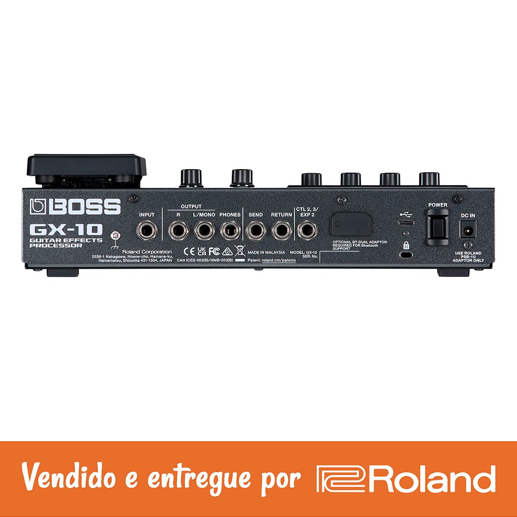 Pedaleira Boss GX-10: Touchscreen, AIRD e 170 Efeitos TOP