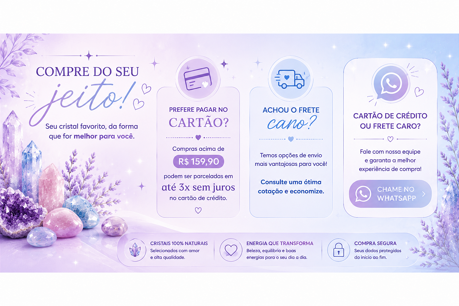 Cartão e Frete