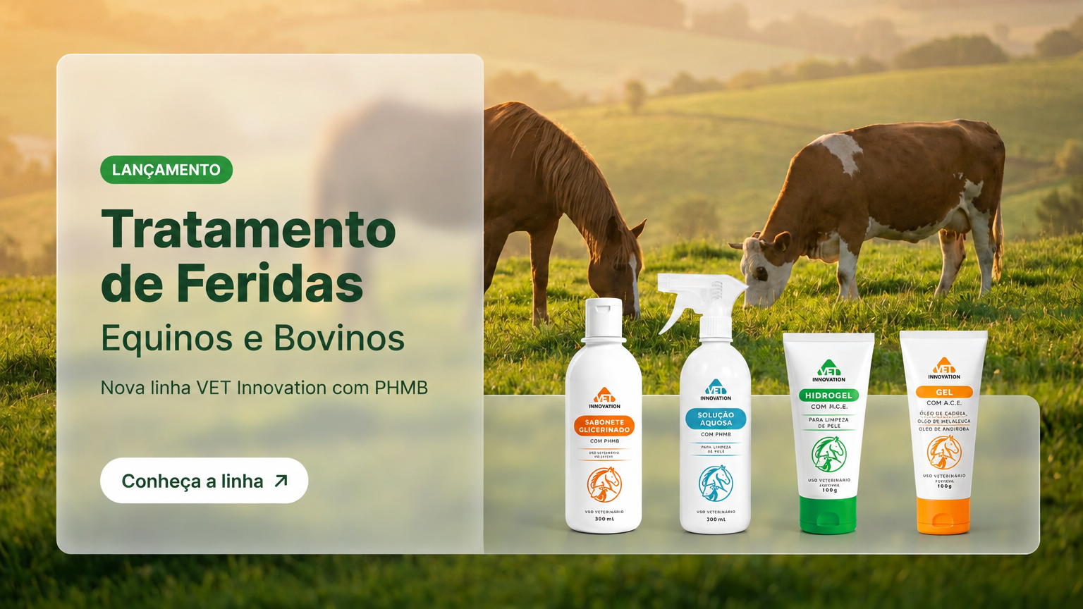Linha Vet Equinos e Bovinos