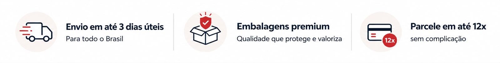 Frete qualidade parcela