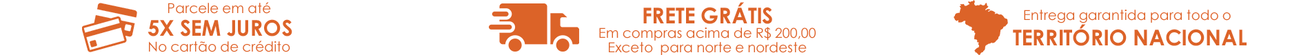 Banner frete grátis parcelamento sem juros