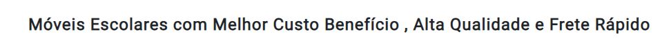 Moveis Escolares