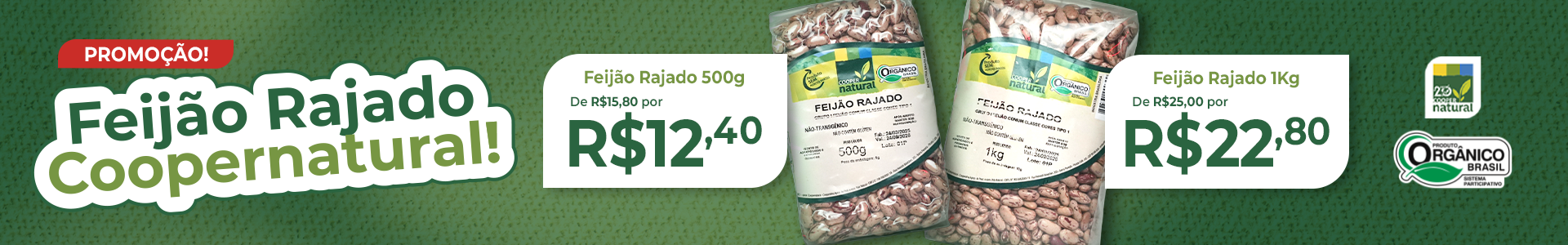 FEIJÃO RAJADO