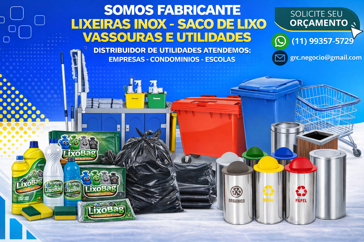 FABRICANTE DE SACO DE LIXO E UTILIDADES