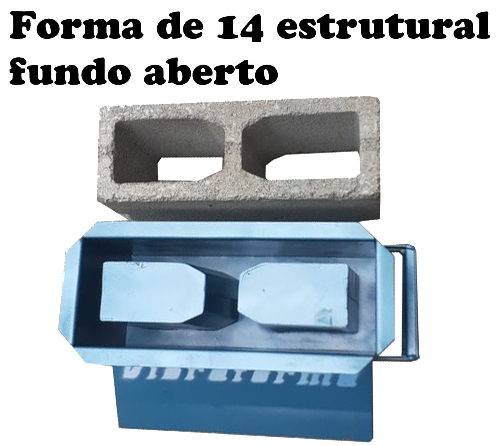 Formas manuais para blocos de e canaletas