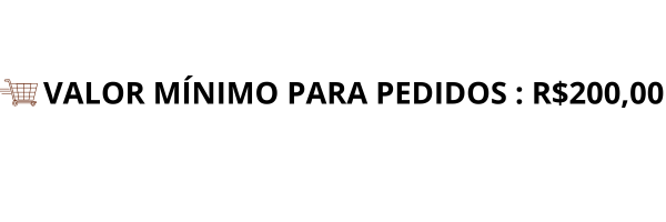 Valor mínimo de pedido