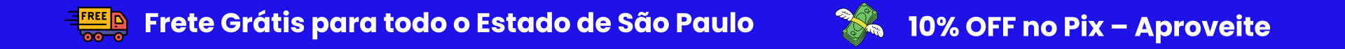 Frete grátis + Desconto Pix