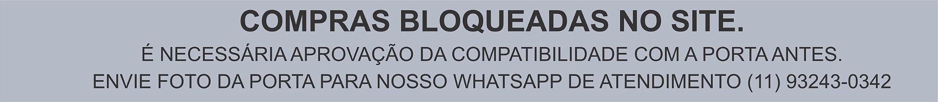 COMPRAS BLOQUEADAS