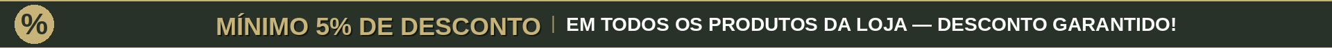 5% DE DESCONTO