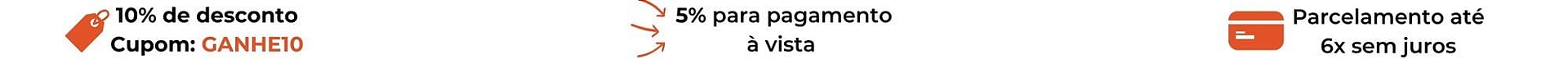 Cupom de desconto-Pagamento á vista-Parcelamento