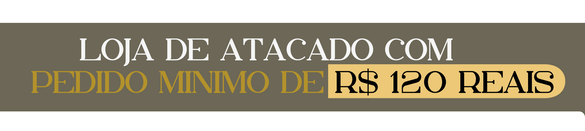 Banner Tarja Pedido Minimo