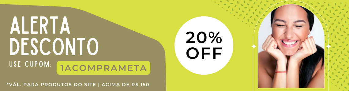 Banner Tarja - 20% primeira compra