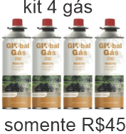 4 refil gás