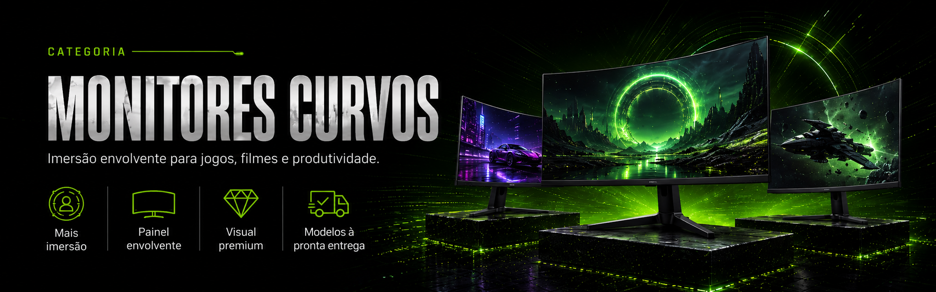 banner monitores curvos