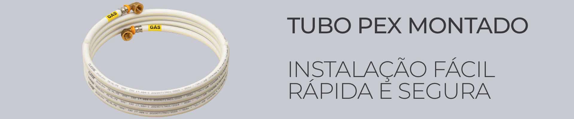 banner tarja Tubo PEX Montado