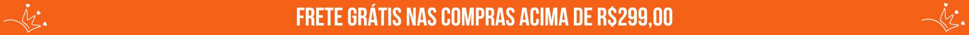 FRETE GRATIS NAS COMPRAS ACIMA DE 299,00