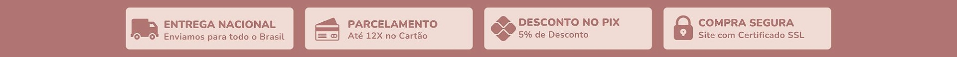Tarja (Frete, Parcela, Pix e Segurança)