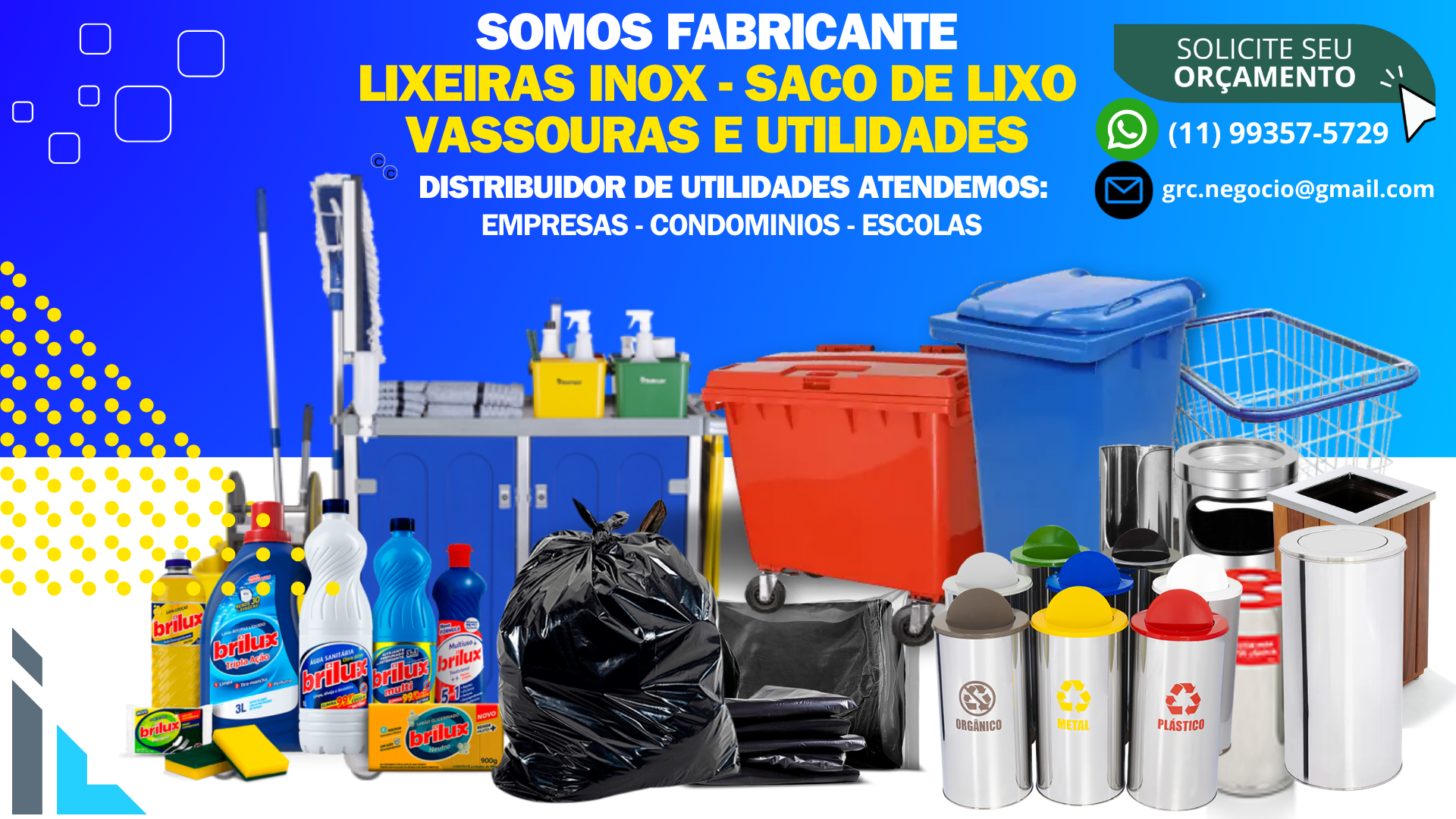 FABRICANTE DE SACO DE LIXO E UTILIDADES