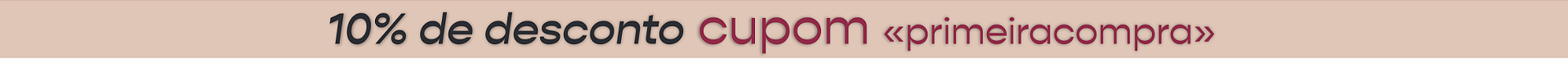 cupom primeira compra