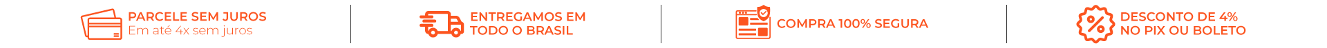 Frete / pgto / parcelas / desconto