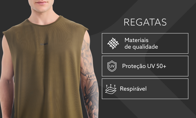 Banner Categoria Regatas Masculino - Mobile