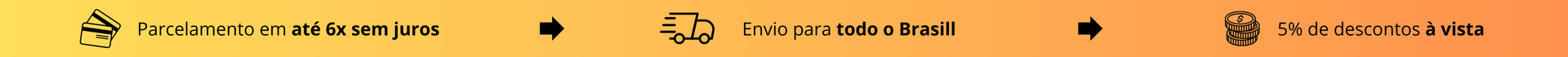 Parcelamento envio e desconto