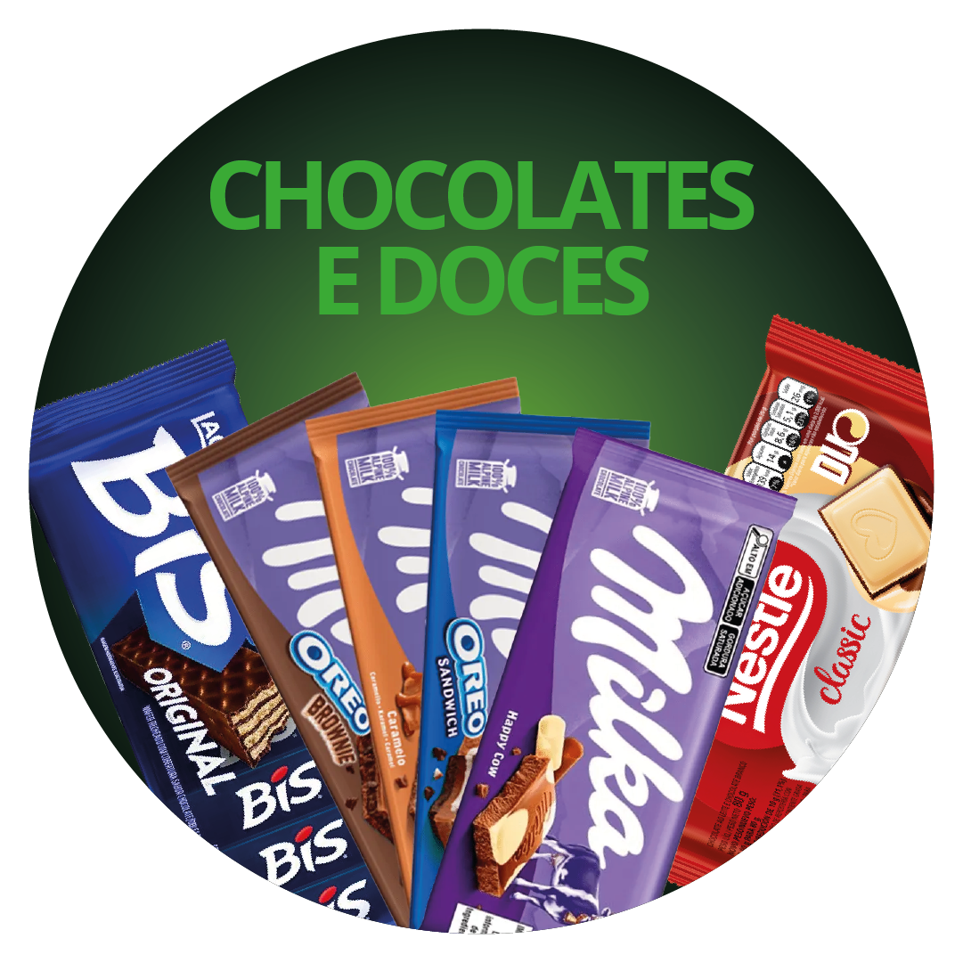 SLIDE CATEGORIA CHOCOLATES E DOCES