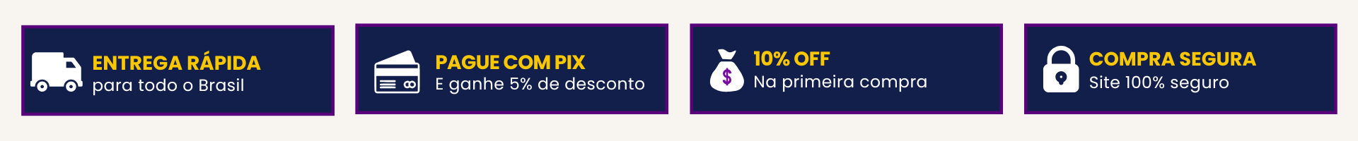 10% OFF primeira compra