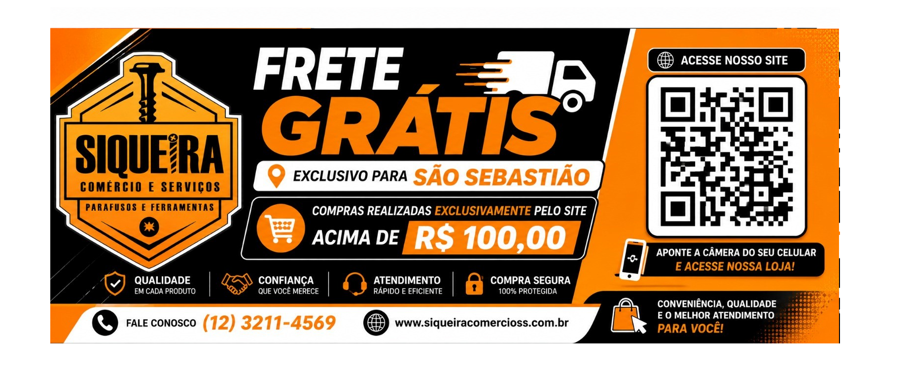 Frete Gratis para São Sebastião
