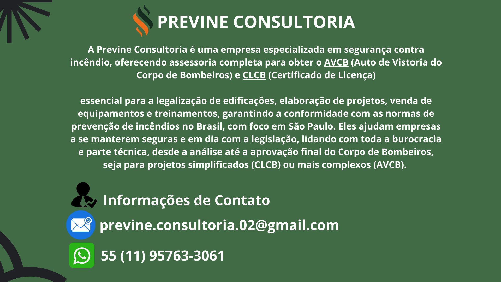 PREVINE CONSULTORIA - AVCB / CLCB - COMBATE A INCÊNDIO