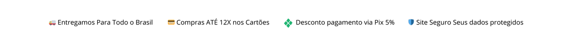 Aceitamos pagamento via pix | Compre parcelado e sem juros!